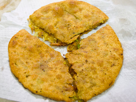 Paratha from Parathewali Gali in Delhi, India.