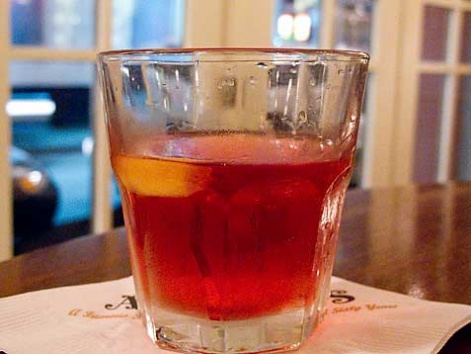 A classic Sazerac cocktail from the Hermes Bar in New Orleans.