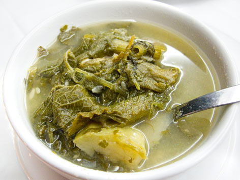 Sopa de guias from Casa de la Abuela in Oaxaca, Mexico.