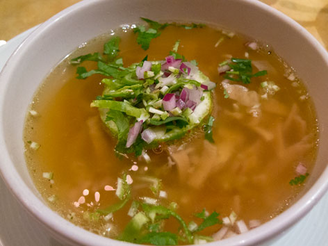 Sopa de lima from Labna in Cancun, Mexico