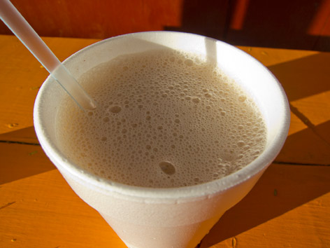 A sea moss shake from St. John's, Antigua