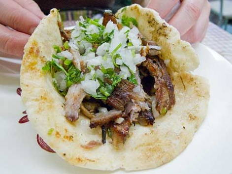 Taco árabe from Taqueria El Greco in Mexico City.