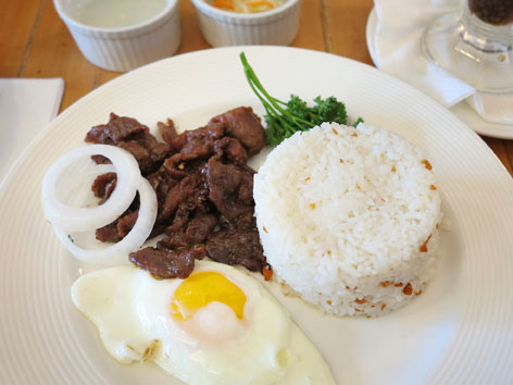 Tapsilog from Conti's in Manila, the Philippines