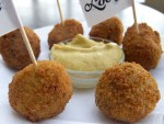 A plate of bitterballen from Café Loetje near Amsterdam, Holland. 