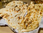 A basket of naan from Pindi in Delhi, India. 