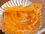 Jalebi from Old Famous Jalebi Wala in Delhi, India.