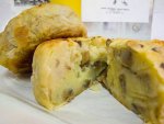 A potato knish from Yonah Schimmel Knish Bakery.