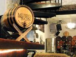 A cask of local rum from Museo del Ron in Cartagena, Colombia.