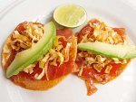 Tostadas de atún from Restaurante El Contramar in Mexico City.